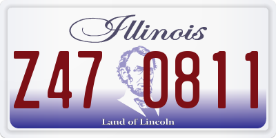 IL license plate Z470811