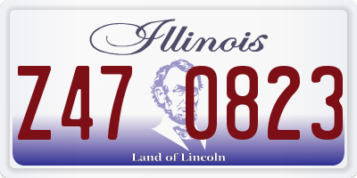 IL license plate Z470823