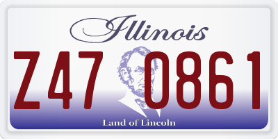 IL license plate Z470861