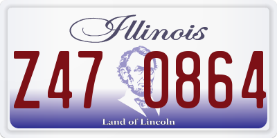IL license plate Z470864