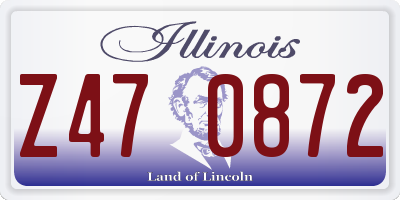 IL license plate Z470872