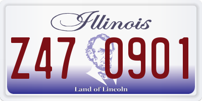 IL license plate Z470901