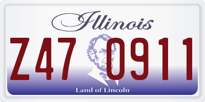 IL license plate Z470911