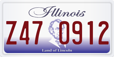 IL license plate Z470912