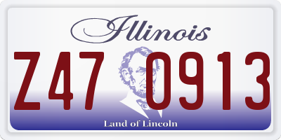 IL license plate Z470913