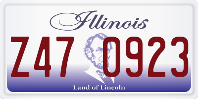 IL license plate Z470923