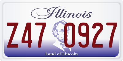 IL license plate Z470927