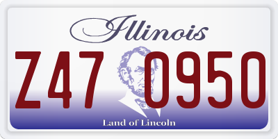 IL license plate Z470950