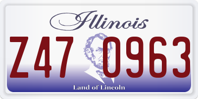 IL license plate Z470963