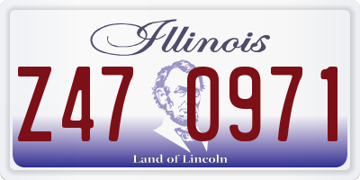 IL license plate Z470971