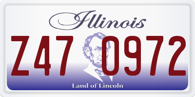 IL license plate Z470972