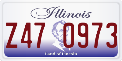IL license plate Z470973