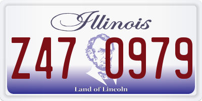 IL license plate Z470979