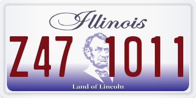IL license plate Z471011
