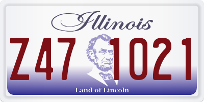 IL license plate Z471021