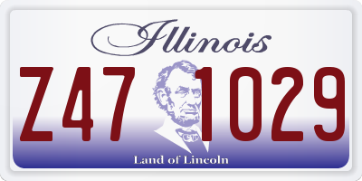 IL license plate Z471029