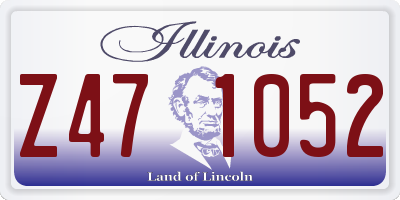 IL license plate Z471052