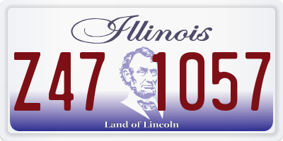 IL license plate Z471057