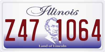 IL license plate Z471064