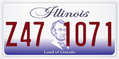 IL license plate Z471071