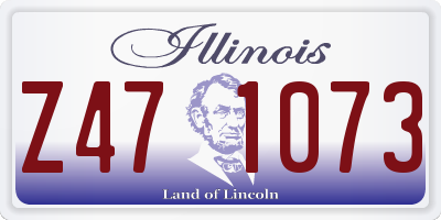 IL license plate Z471073
