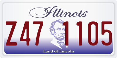 IL license plate Z471105