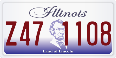 IL license plate Z471108