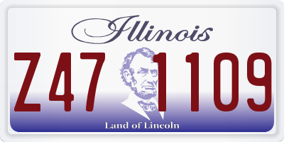 IL license plate Z471109