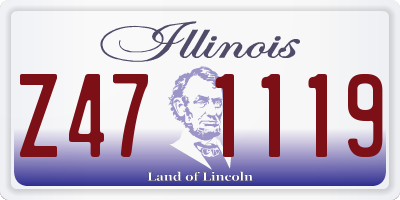 IL license plate Z471119