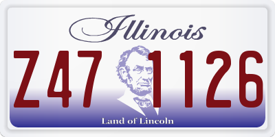 IL license plate Z471126