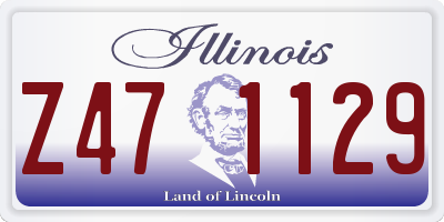 IL license plate Z471129