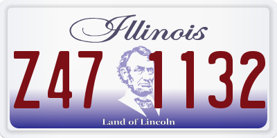 IL license plate Z471132