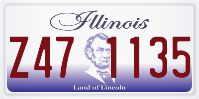 IL license plate Z471135