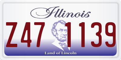 IL license plate Z471139