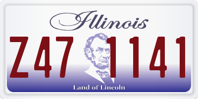 IL license plate Z471141