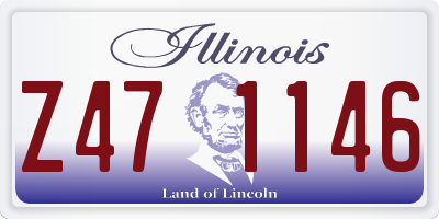 IL license plate Z471146