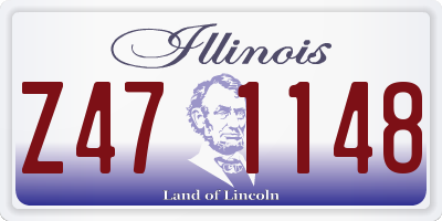 IL license plate Z471148