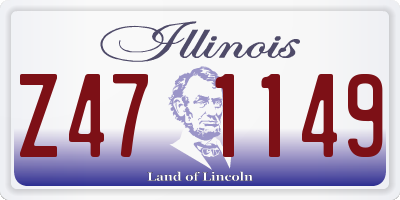 IL license plate Z471149