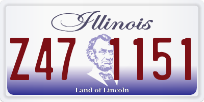 IL license plate Z471151