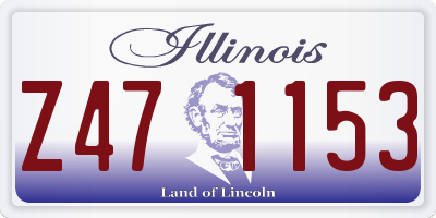 IL license plate Z471153