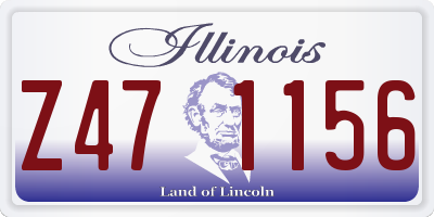 IL license plate Z471156