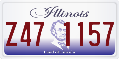 IL license plate Z471157