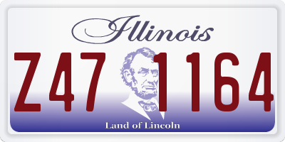 IL license plate Z471164