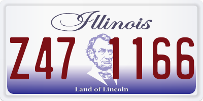 IL license plate Z471166