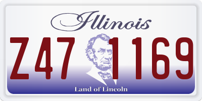 IL license plate Z471169