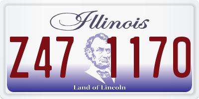 IL license plate Z471170