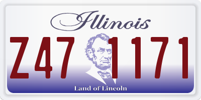 IL license plate Z471171