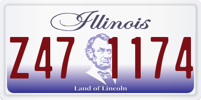 IL license plate Z471174