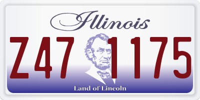 IL license plate Z471175