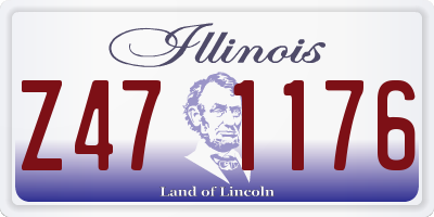 IL license plate Z471176